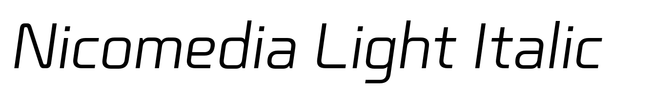 Nicomedia Light Italic